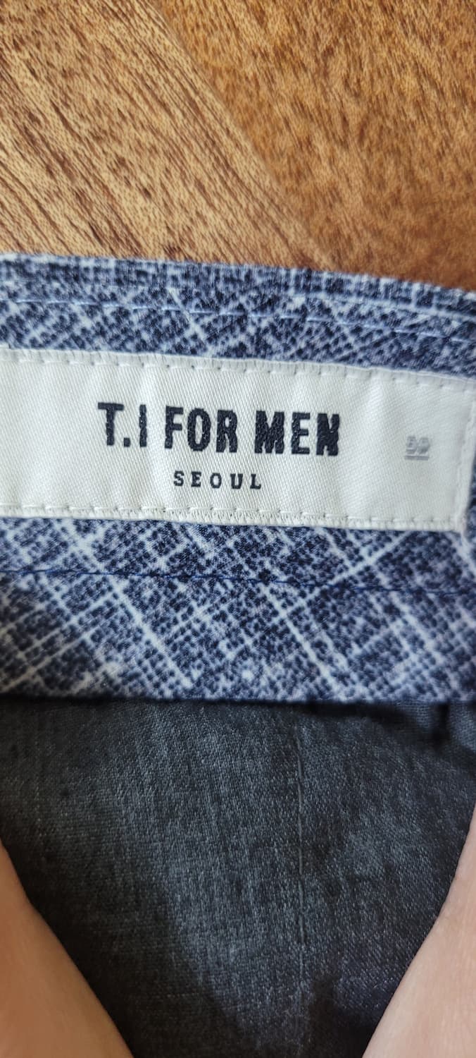 👔남성34인치👔T.I FOR MEN 블루 체크 슬랙스 새삥💫 상품이미지6