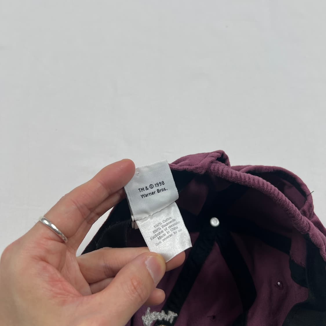 90‘s 98년도 워너브로스 루니툰즈 카툰 벨벳 모자 상품이미지7