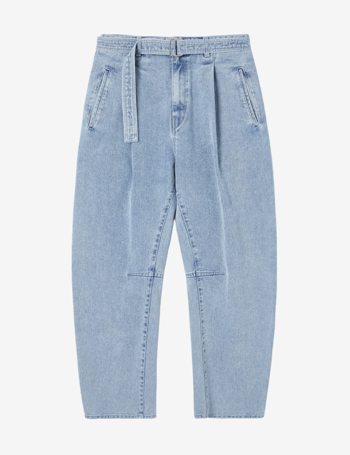 인사일런스 커브드 플리츠 데님 팬츠 [S] 상품이미지1