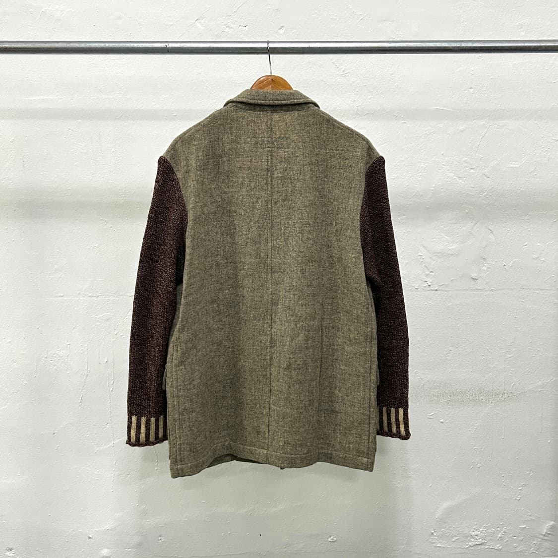 1996AW 꼼데가르송 옴므 플러스 니트 슬리브 자켓 상품이미지6