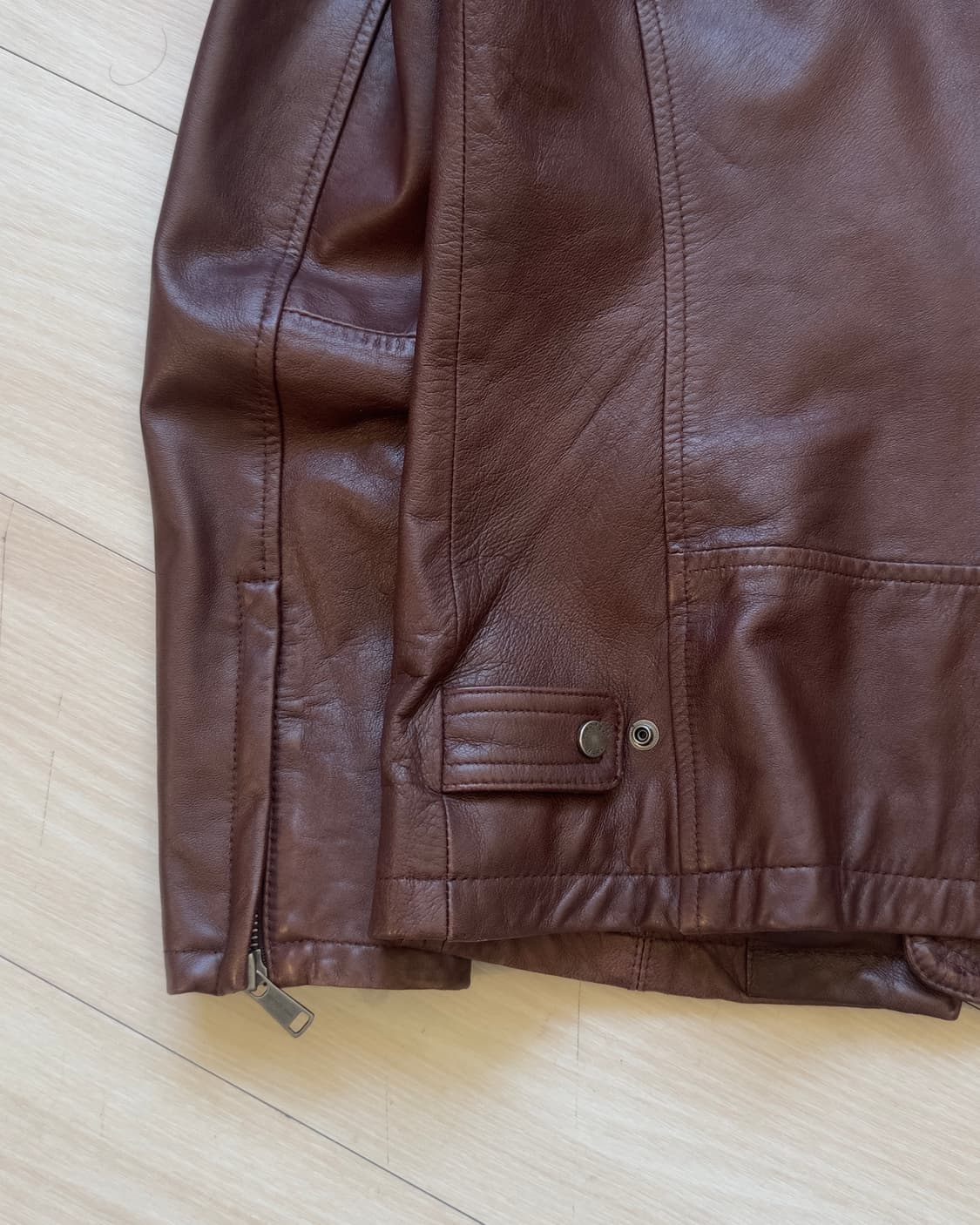 [ANDREW MARC] leather jacket (brick) 상품이미지8