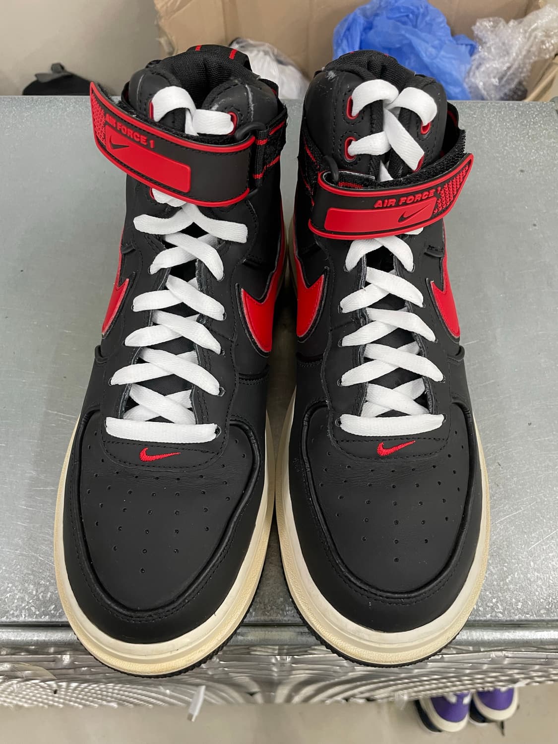 나이키 에어포스 1 부트 블랙 레드 275 (gr-4602) 상품이미지5