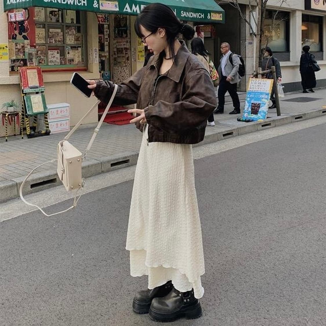 (새상품) 빈블 로힛 빈티지 레더 자켓 상품이미지2