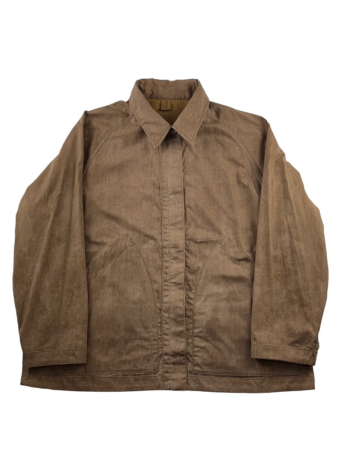 나이스네스 앤디.H 헌터 자켓 머스타드 × 브라운 상품이미지3