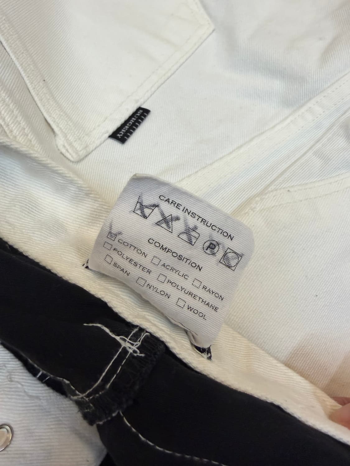 서저리 투톤 리컨스트럭션 데님 팬츠 상품이미지4