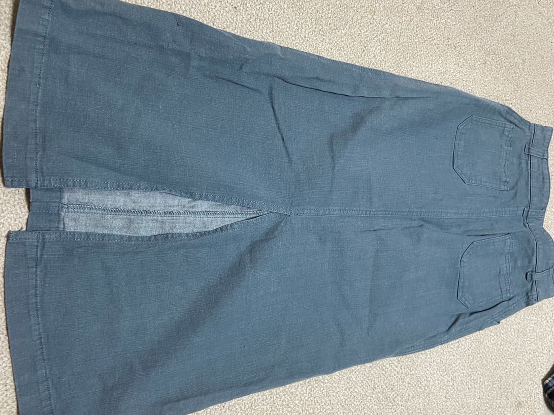 민트 데님 롱스커트 상품이미지4