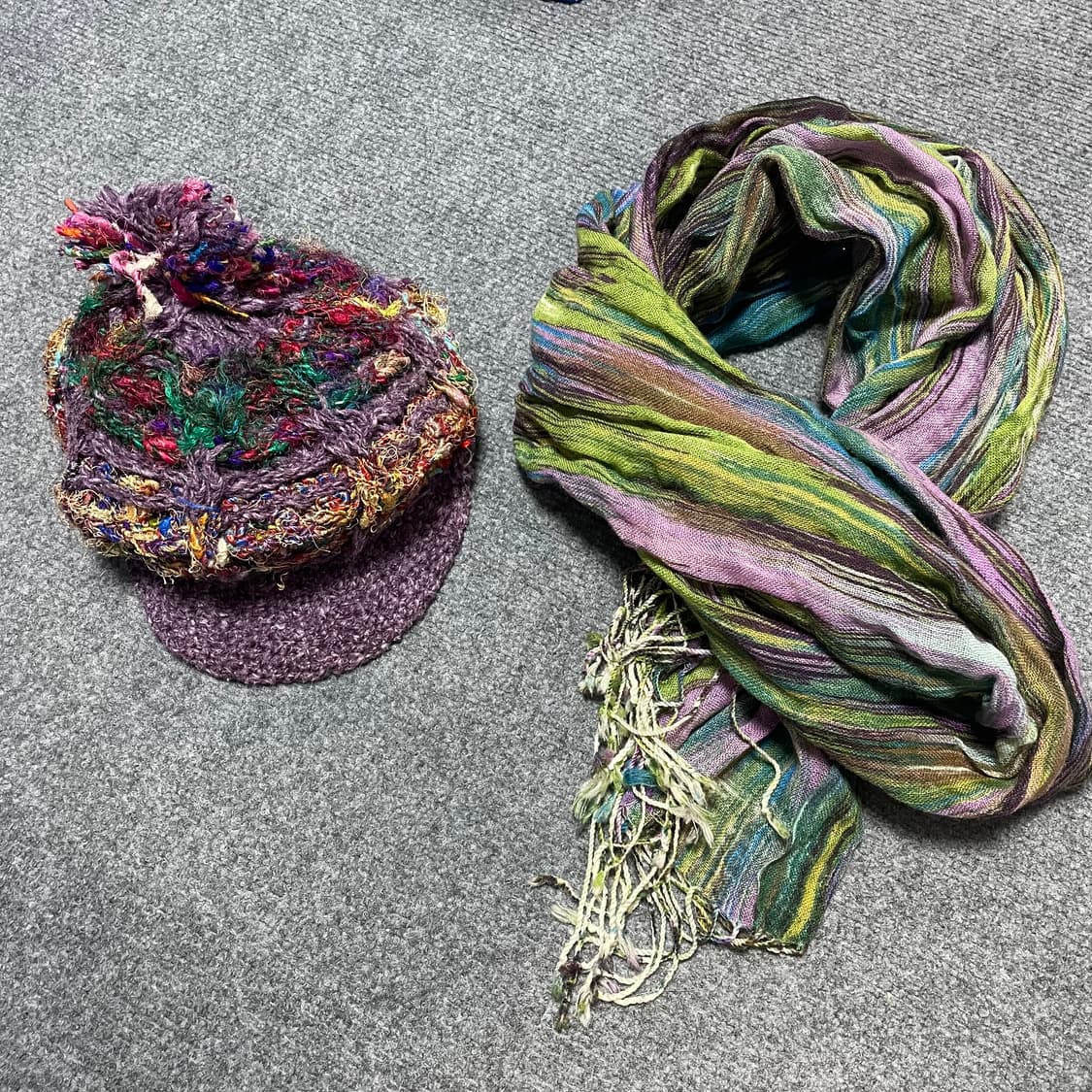 하구미 모자+머플러 #모리걸 #베레모 #빵모자 상품이미지1