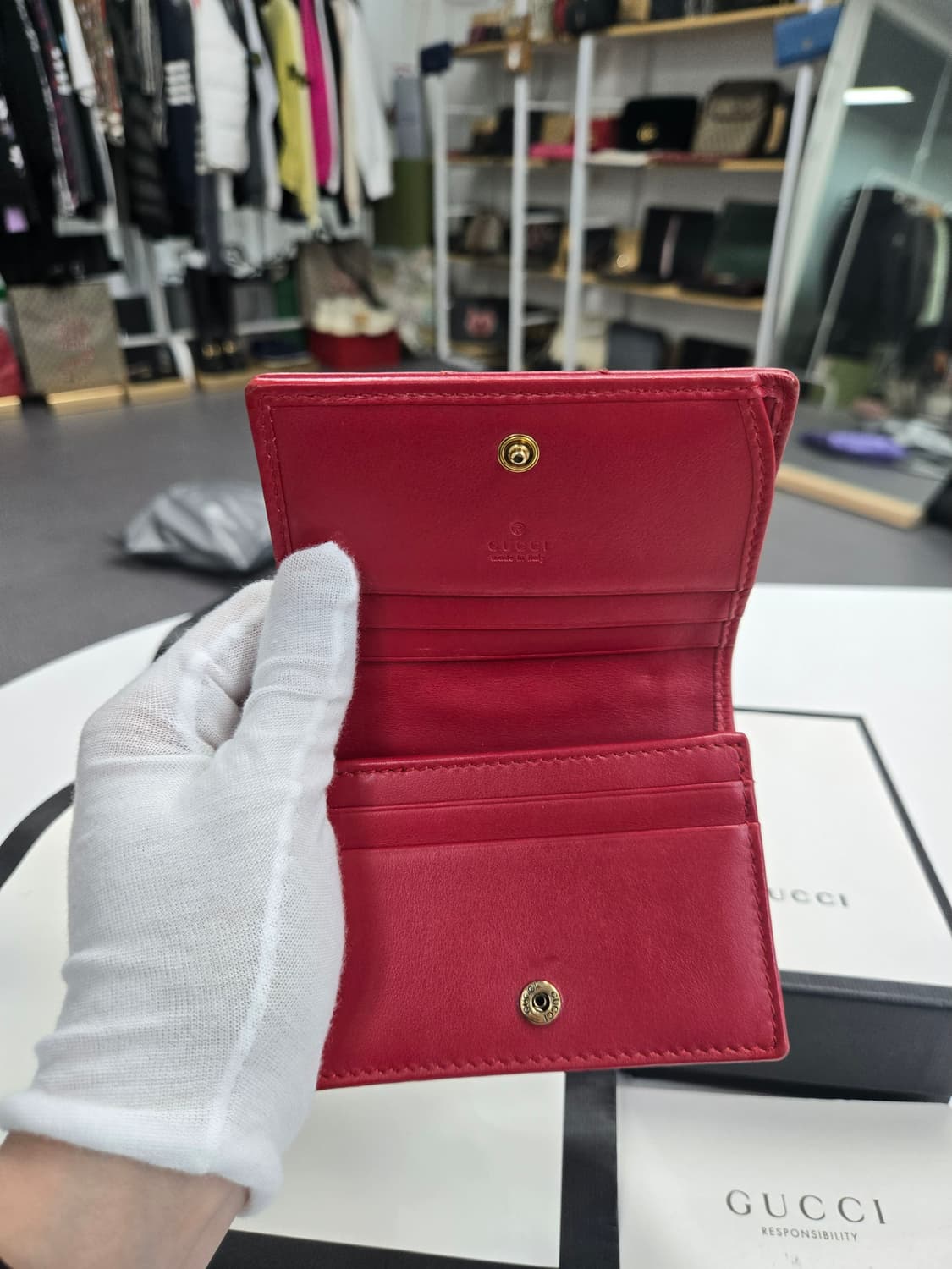 [50%세일] 구찌 마몬트 GG 반지갑 상품이미지5