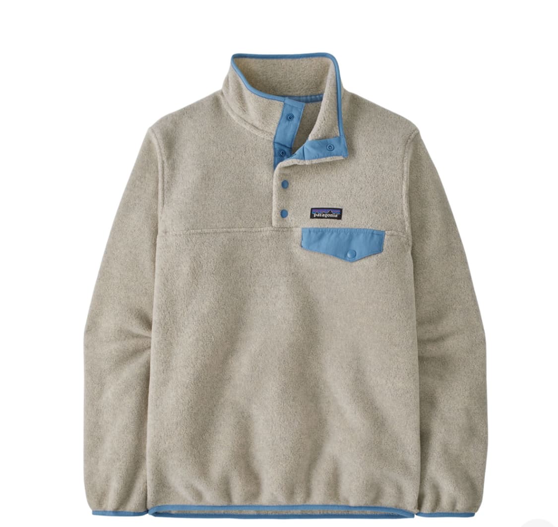 (W) 파타고니아 라이트웨이트 신칠라 스냅-T 플리스 풀오버 오트밀 헤더 상품이미지1