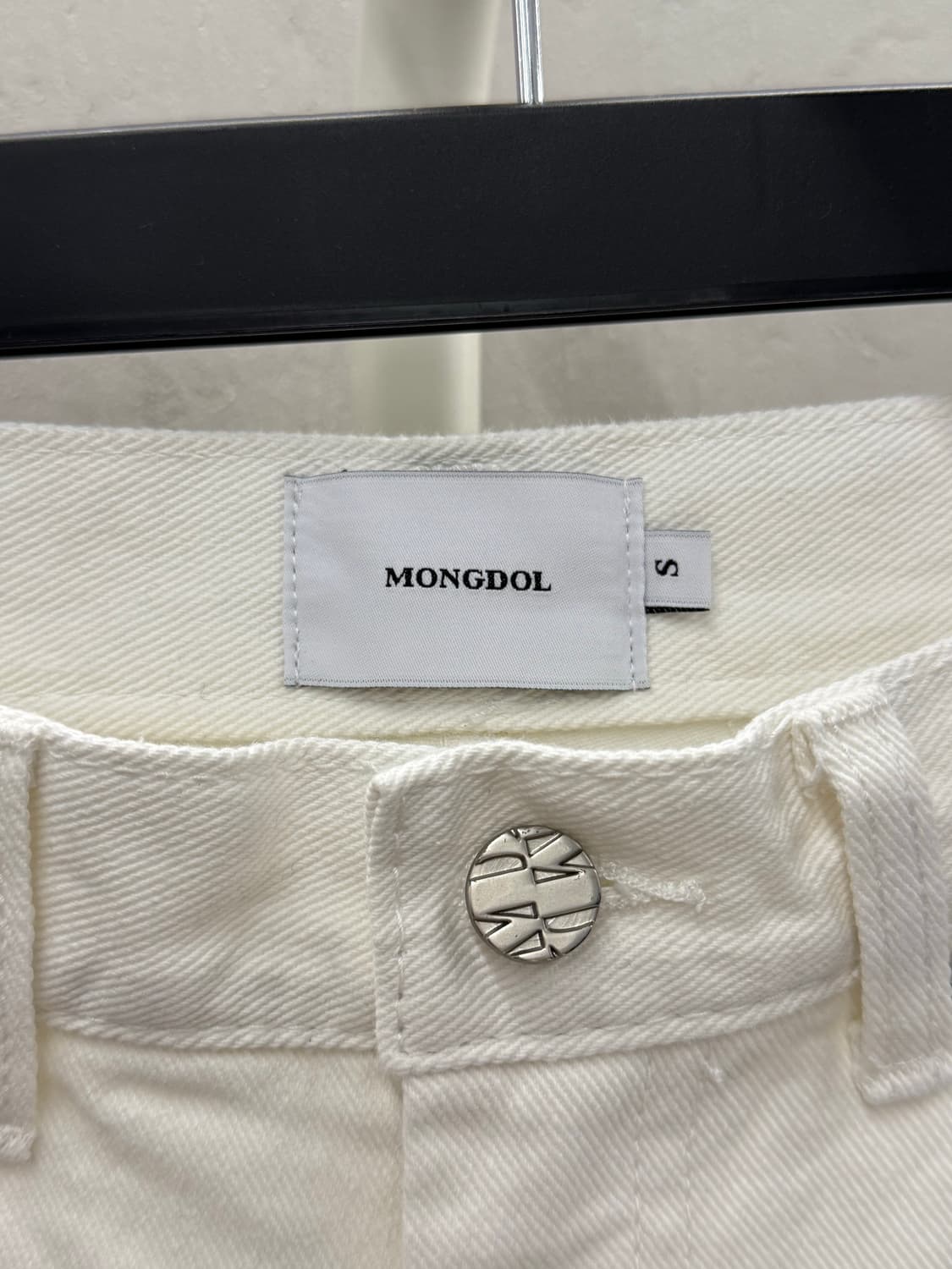 MONGDOL 몽돌 화이트 데님 진 팬츠 S 상품이미지4