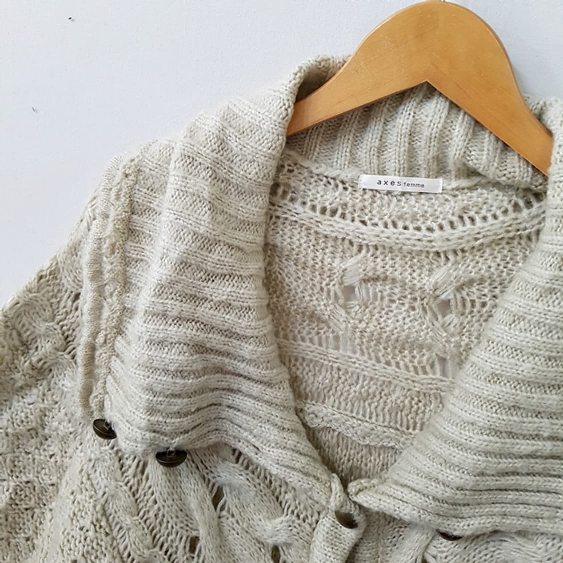 axes femme 니트 케이프 상품이미지2