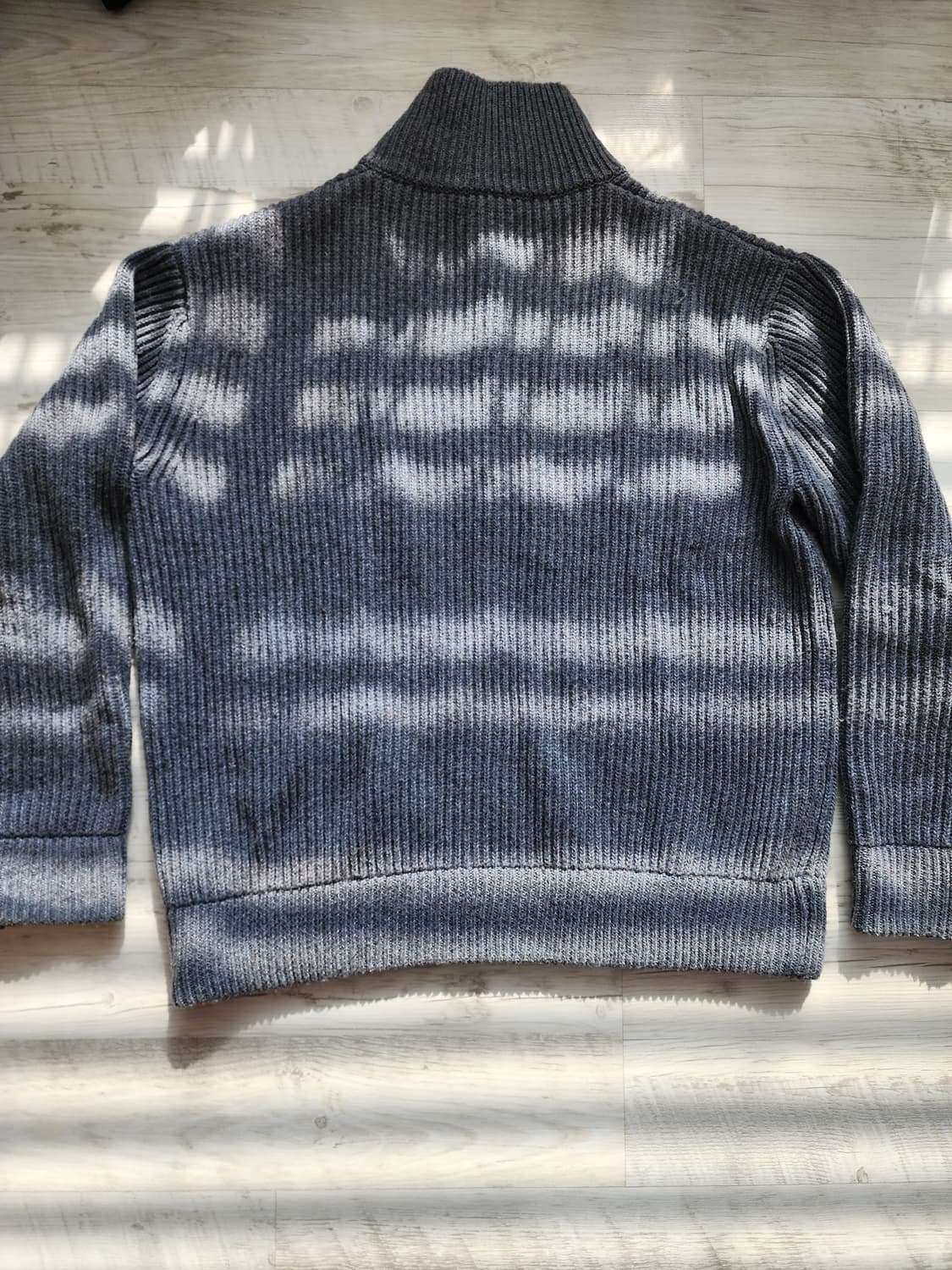 남자 그레이 니트 집업 팜. L(105~110)사이즈 상품이미지2