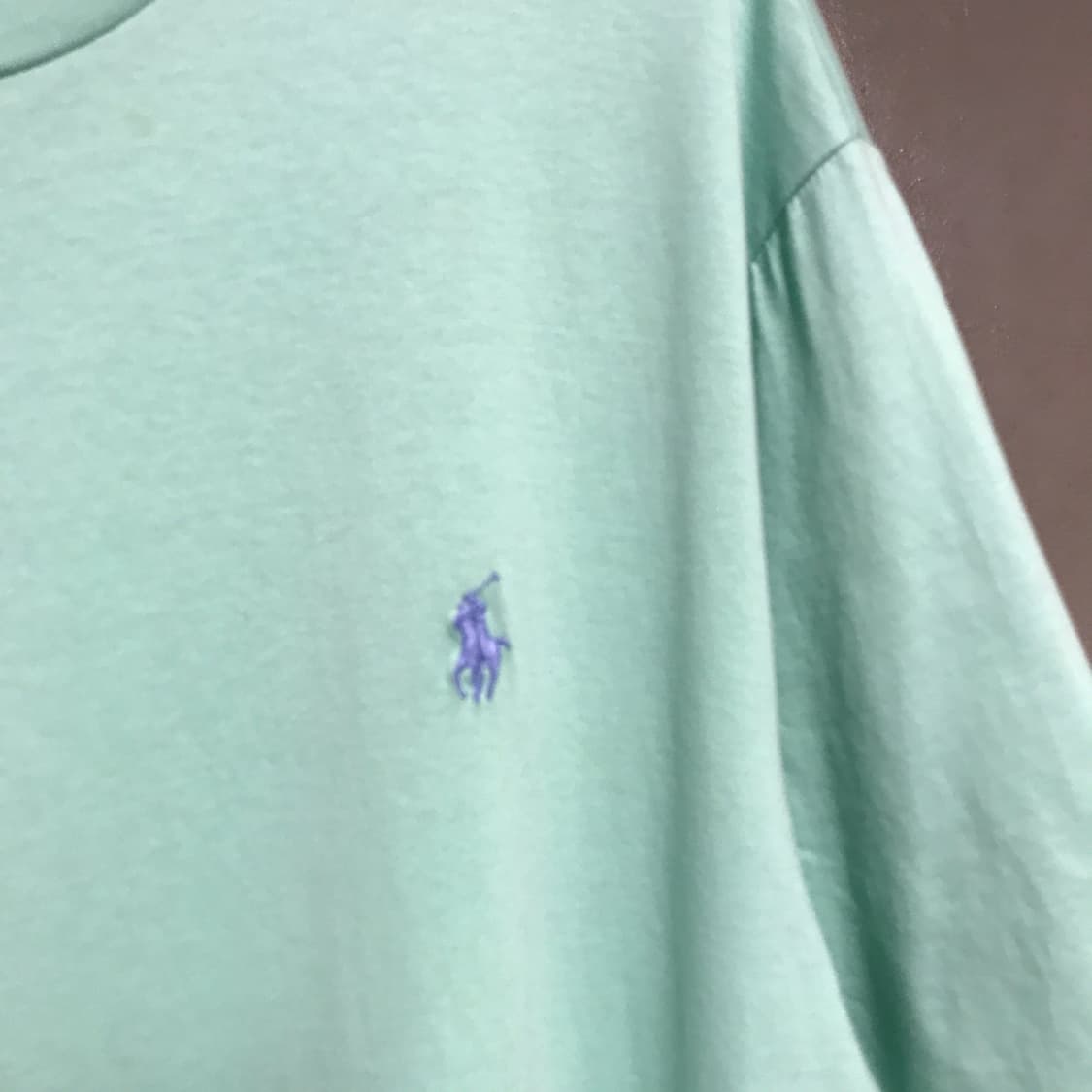 폴로 랄프로렌 QR 반팔 티셔츠 민트 L 상품이미지4