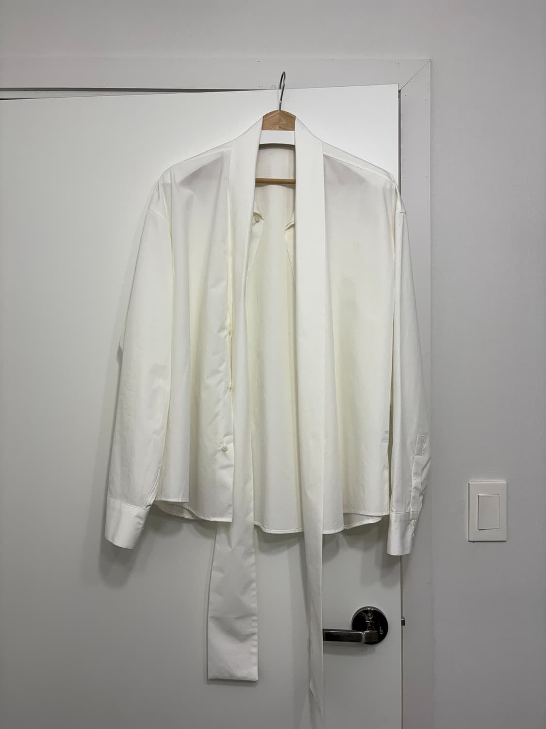 자라 릴랙스드 핏 리본 셔츠 상품이미지1