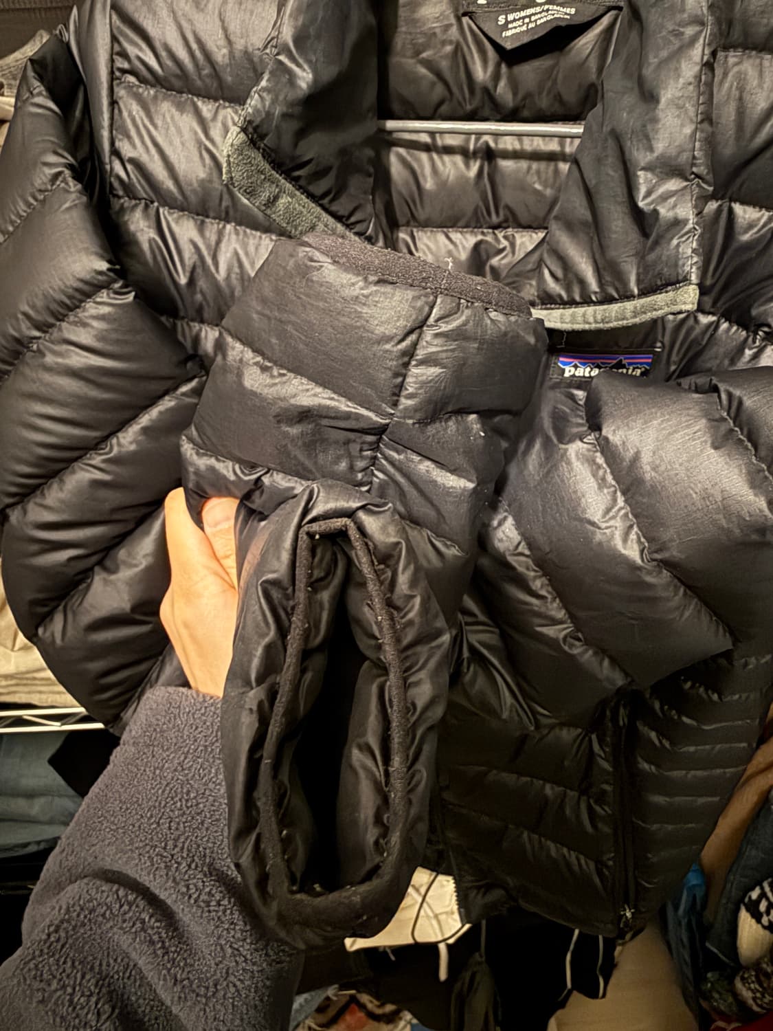 (W) 파타고니아 다운 스웨터 블랙 S 상품이미지4