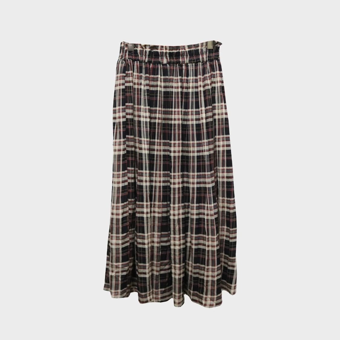 RADARISTA 플리츠 체크 롱스커트 61139 상품이미지1
