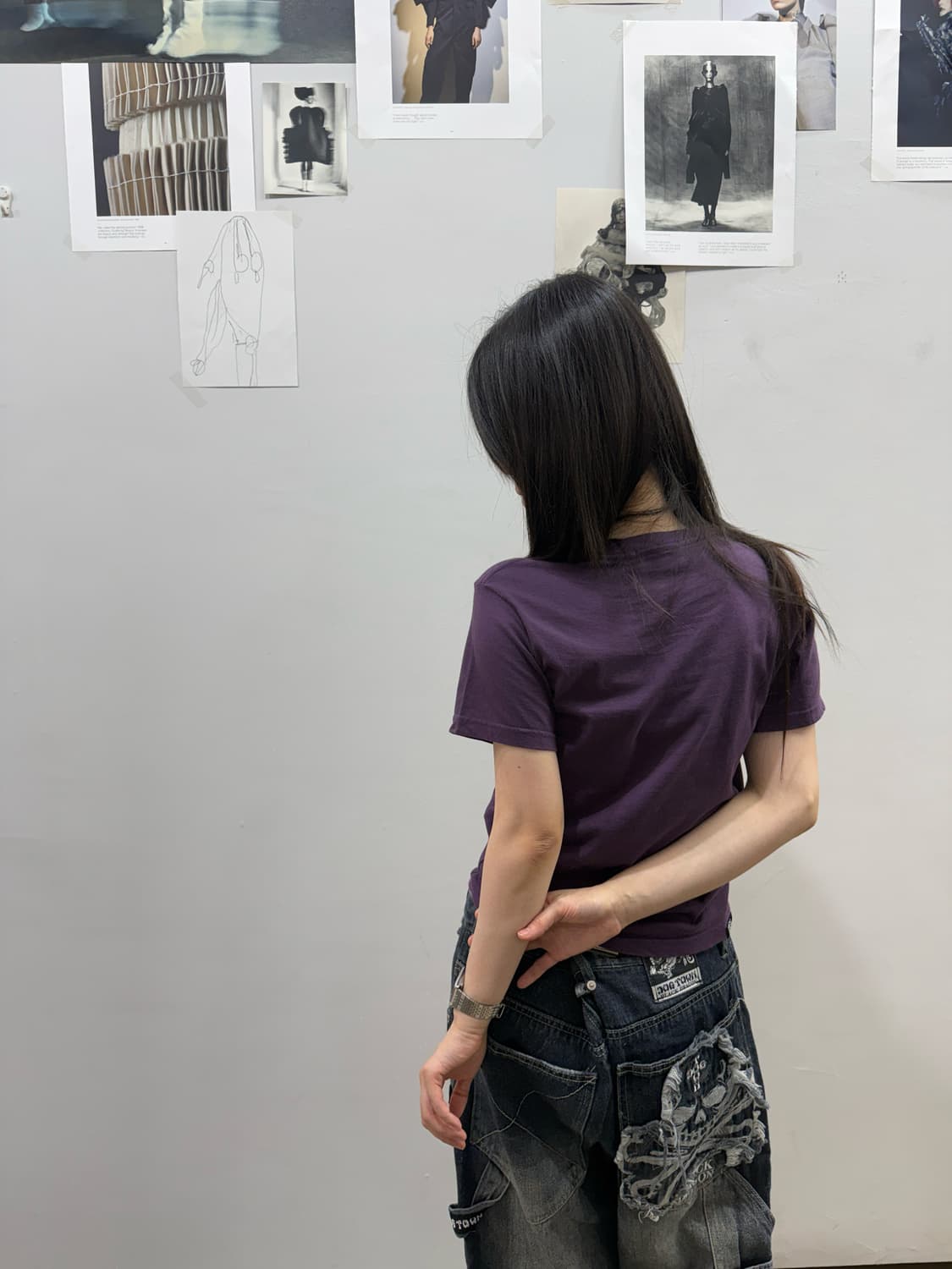 히스테릭 글래머 슬림 실루엣 퍽베어 티셔츠 상품이미지5