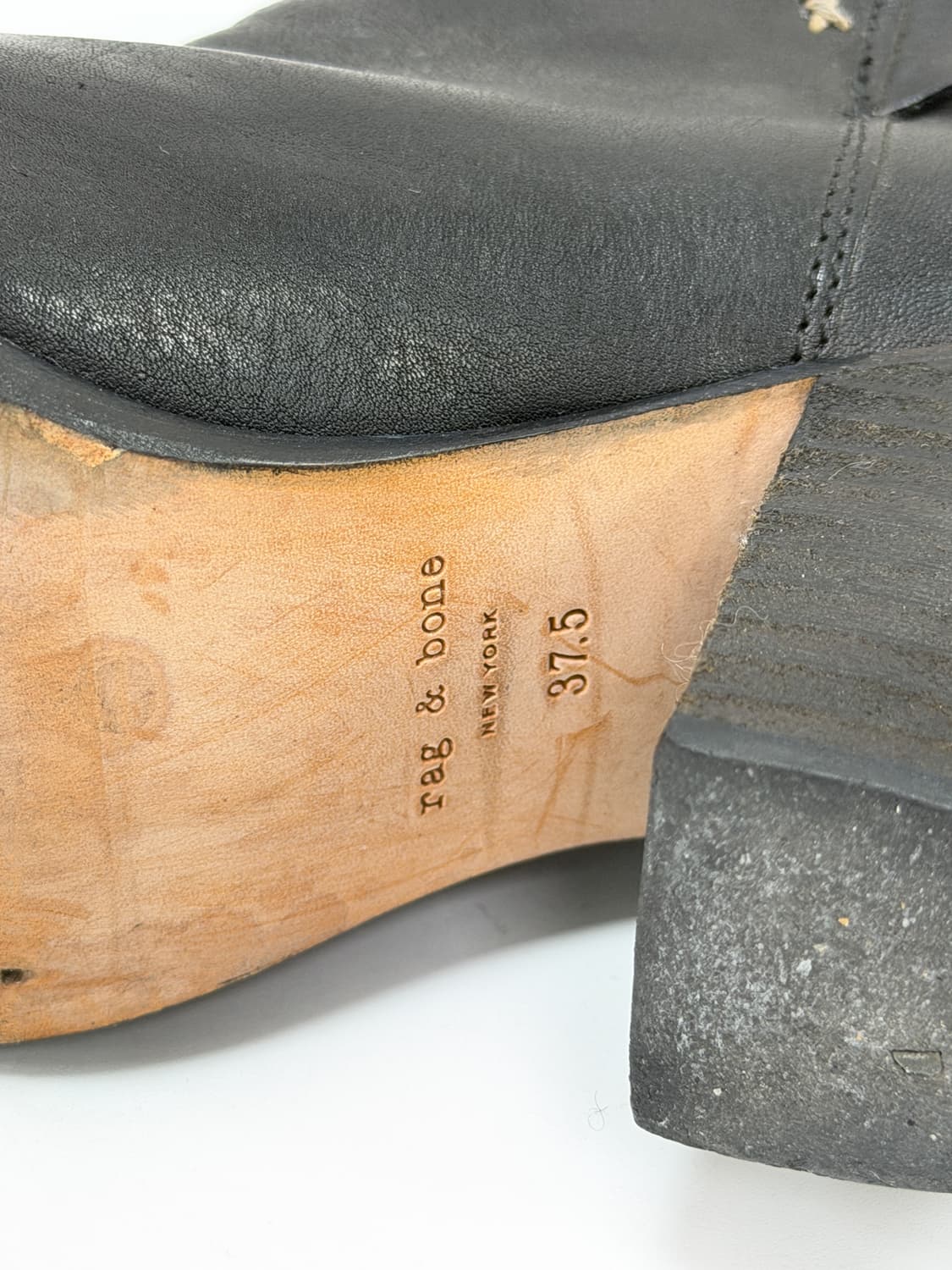 랙앤본 킨지 캡 토 스트랩 레더 앵클 부츠 상품이미지6