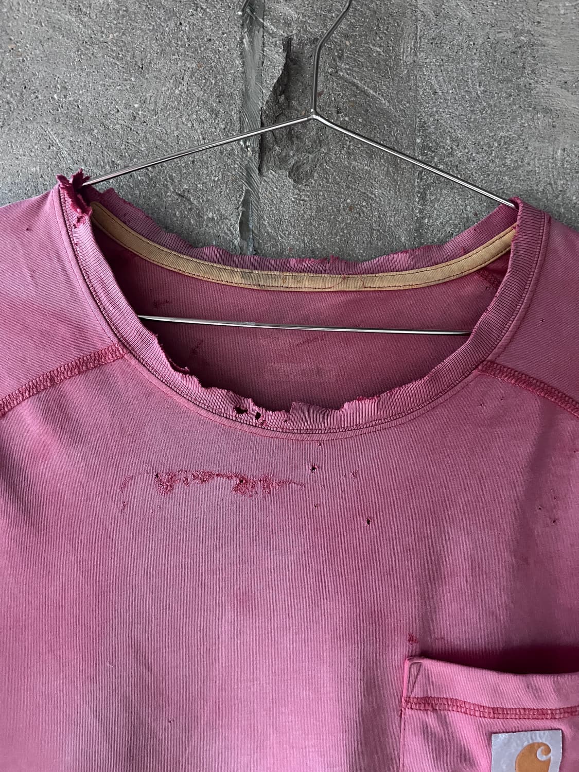 Carhartt Faded Red Pocket T-Shirt 상품이미지6