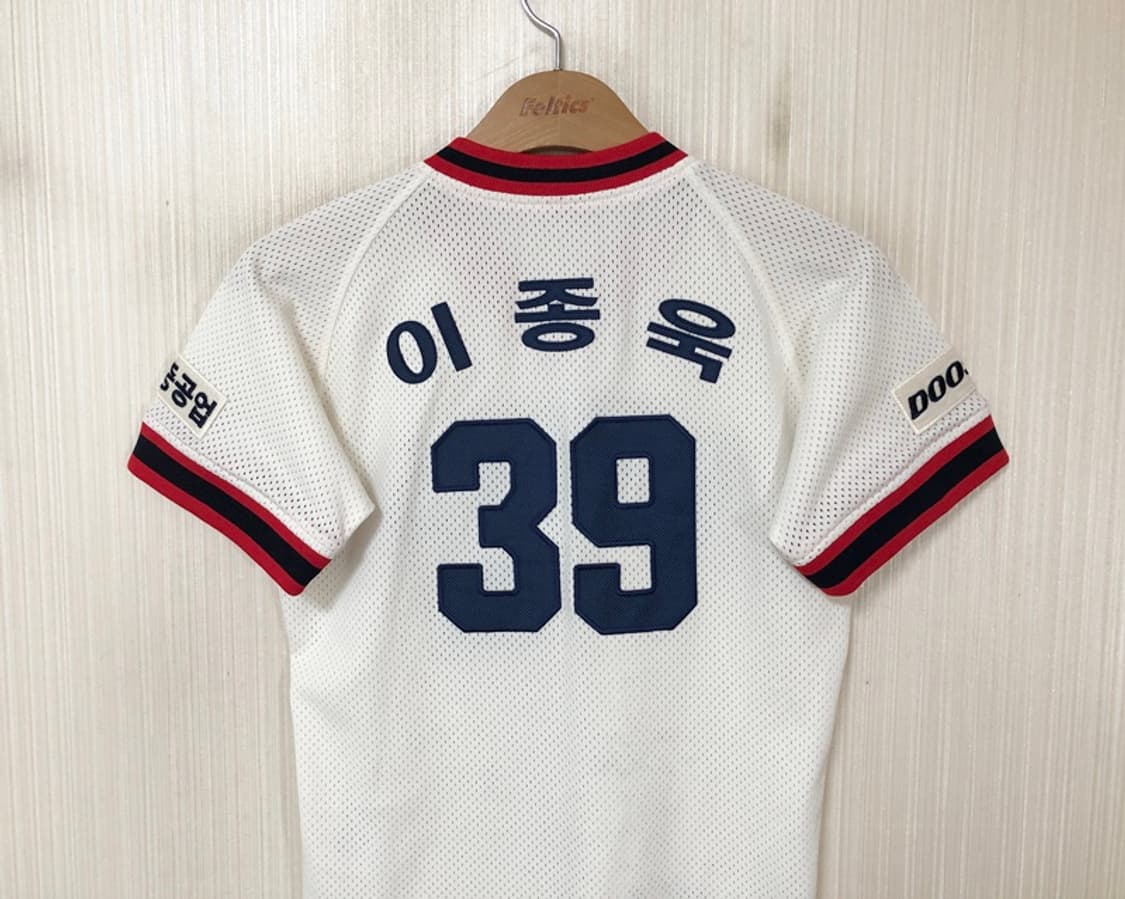 KBO 위팬 두산베어스 올드 홈유니폼/져지 80 #39 이종욱 상품이미지8