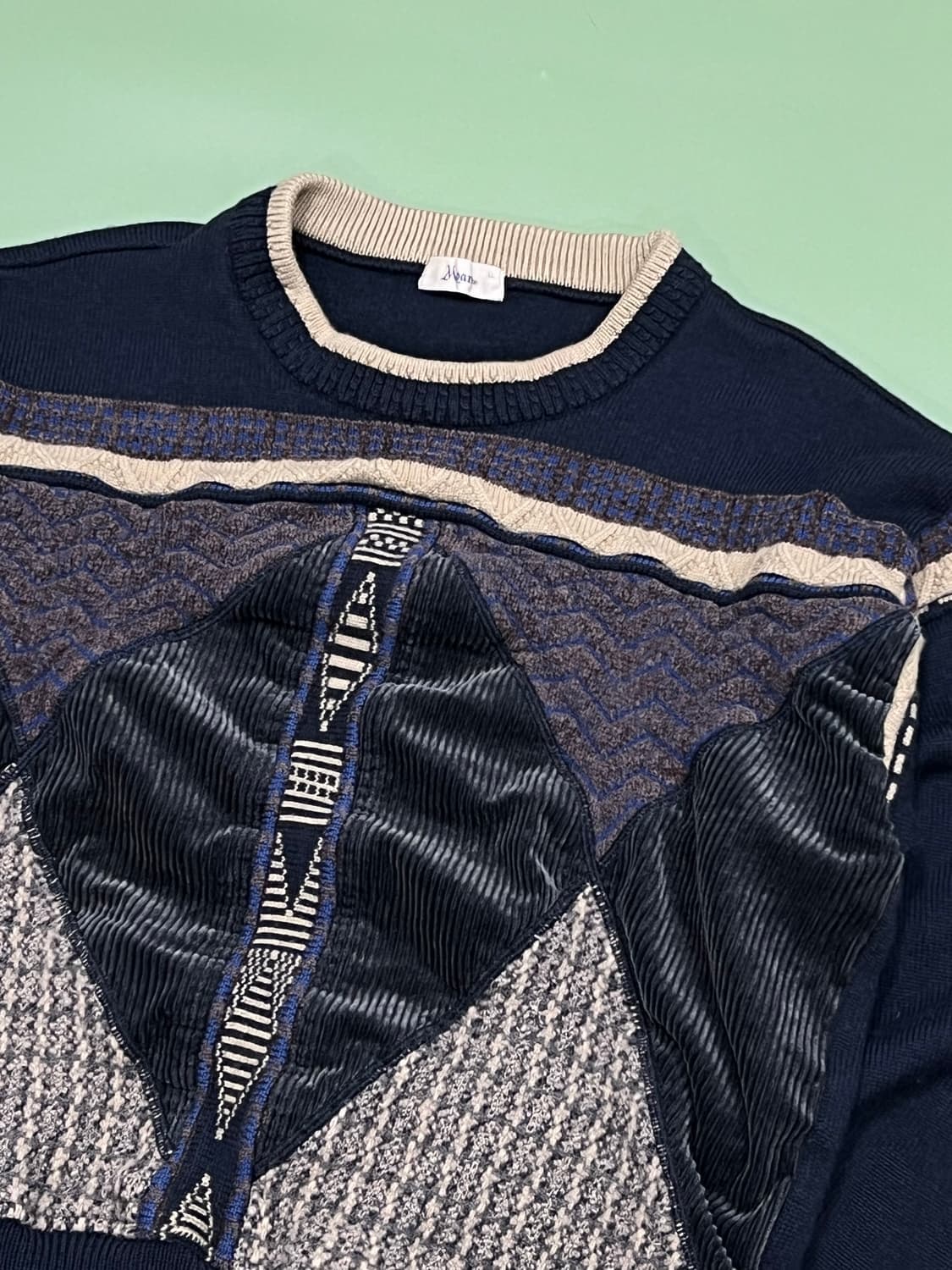 (F) Moare 빈티지 아메카지 케이블 울 니트 상품이미지3