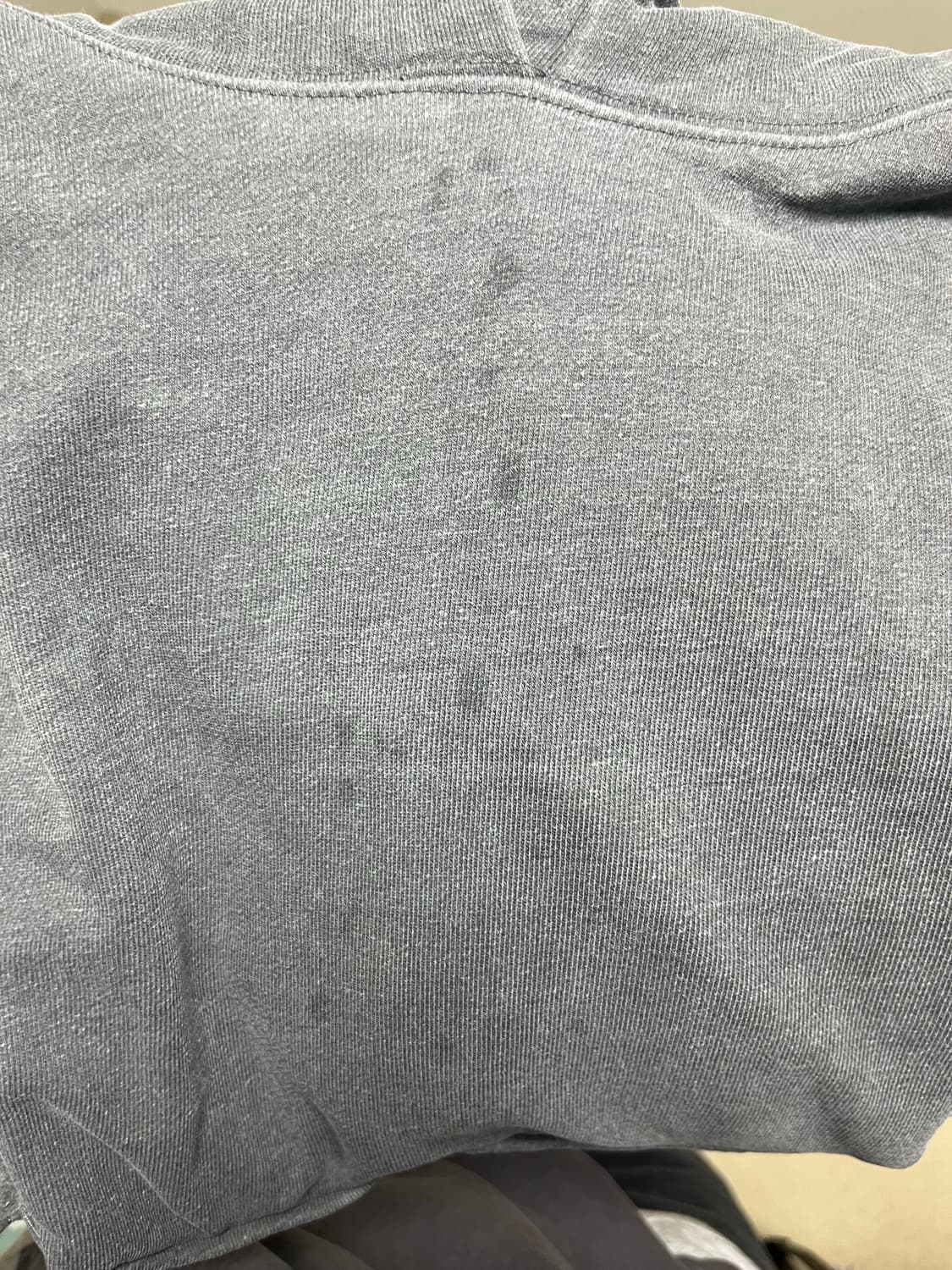 Curved seam hoodie(Dyed charcoal) 상품이미지3