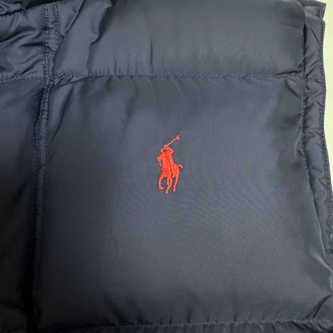 폴로 랄프로렌 패딩 조끼 네이비 M 상품이미지2