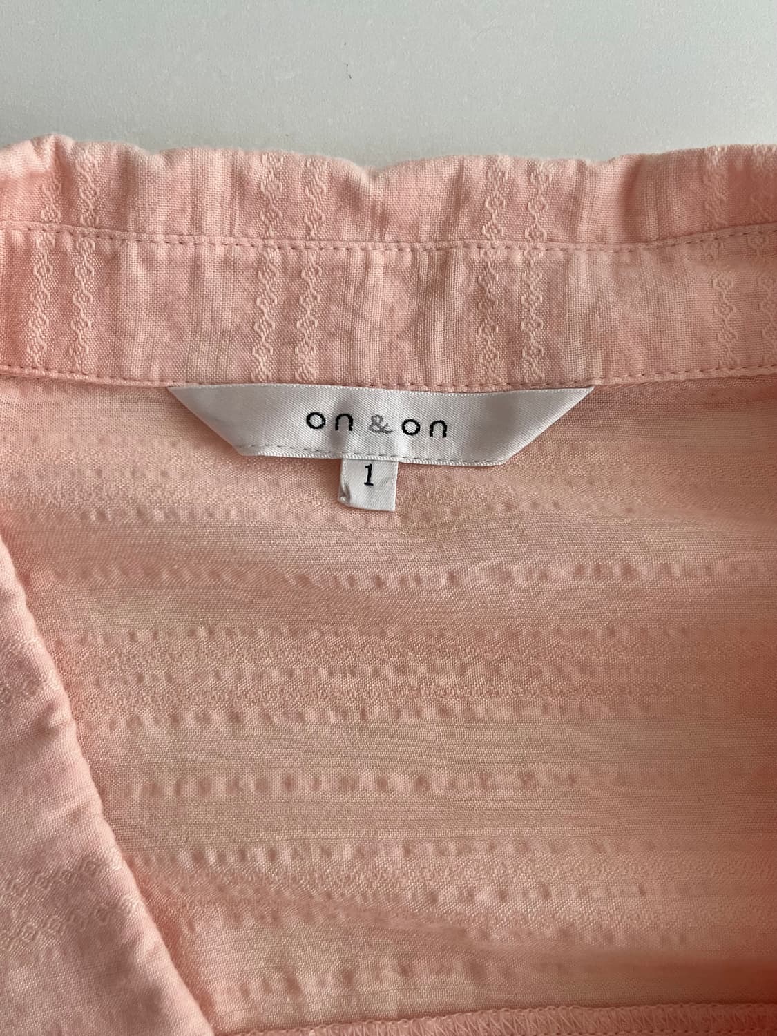 S) 온앤온 매듭 블라우스 셔츠 핑크 상품이미지4