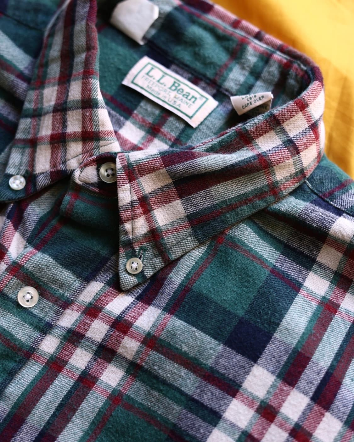 에디바우어 Late7~80s 플란넬 버튼다운 셔츠 상품이미지2