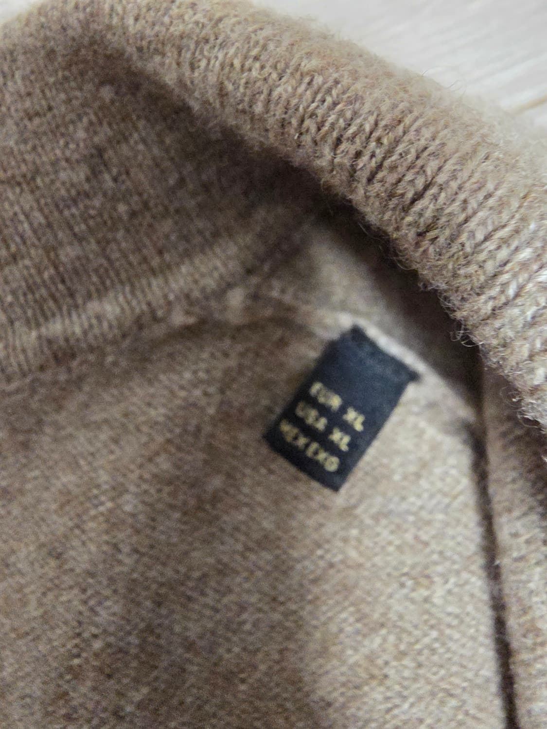 마시모두띠 남성 울 캐시미어 니트 Dark Beige XL 
 상품이미지5