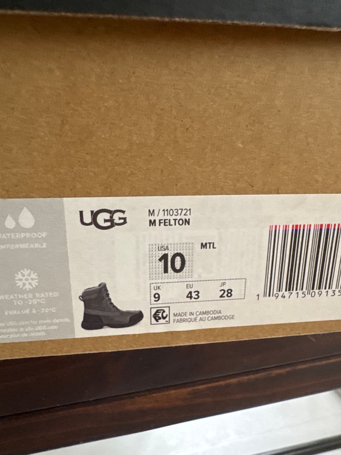 어그 펠튼 부츠 (Ugg Felton) 280mm 상품이미지1