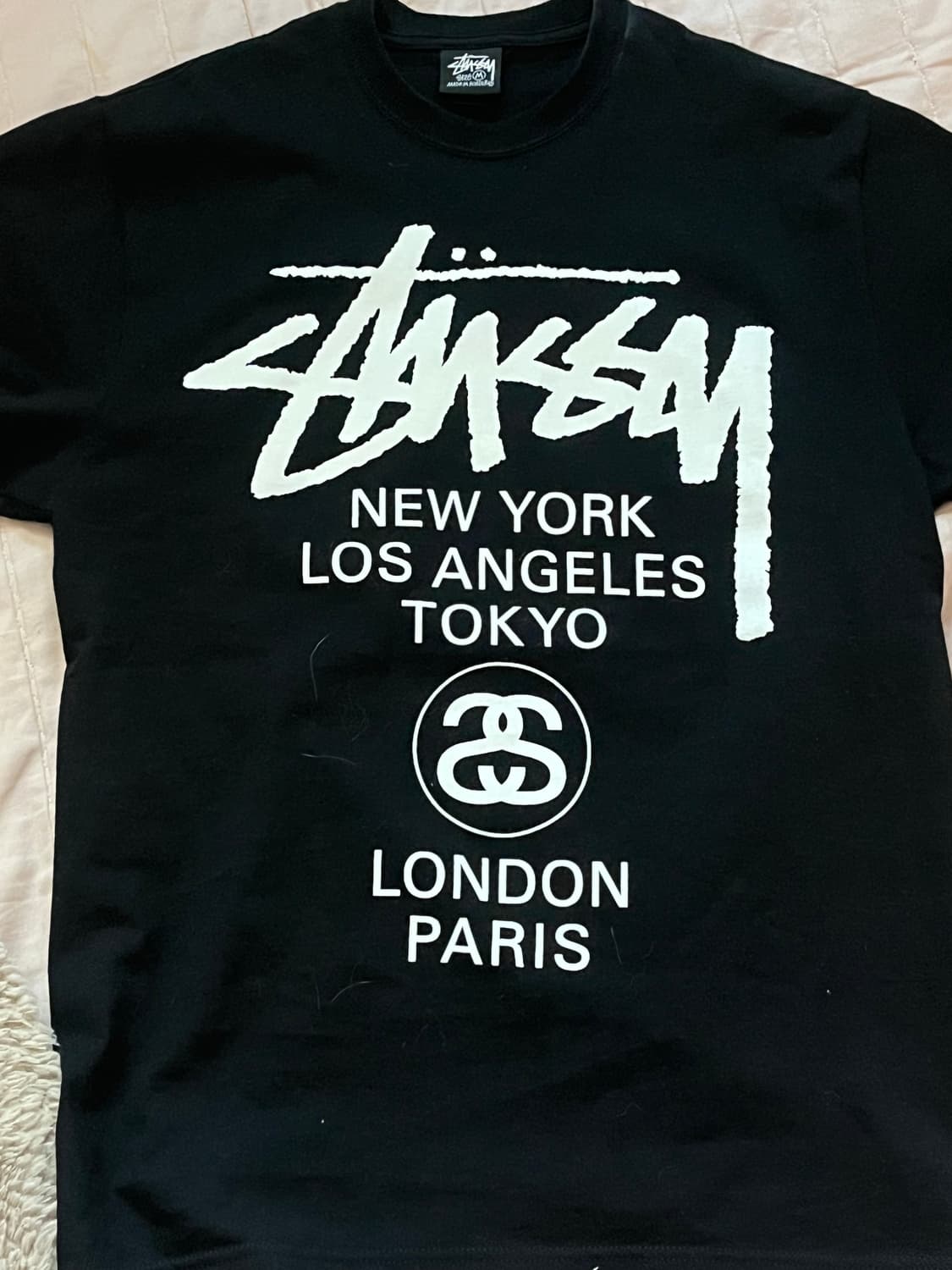 스투시 월드투어 티셔츠 반팔 블랙 상품이미지2