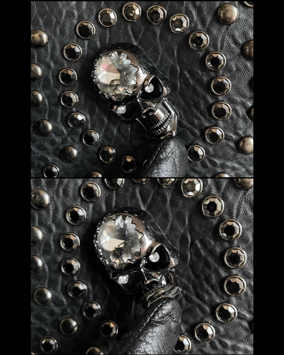 Marc O'Polo Studs Skull Trim Leather Bag 상품이미지7