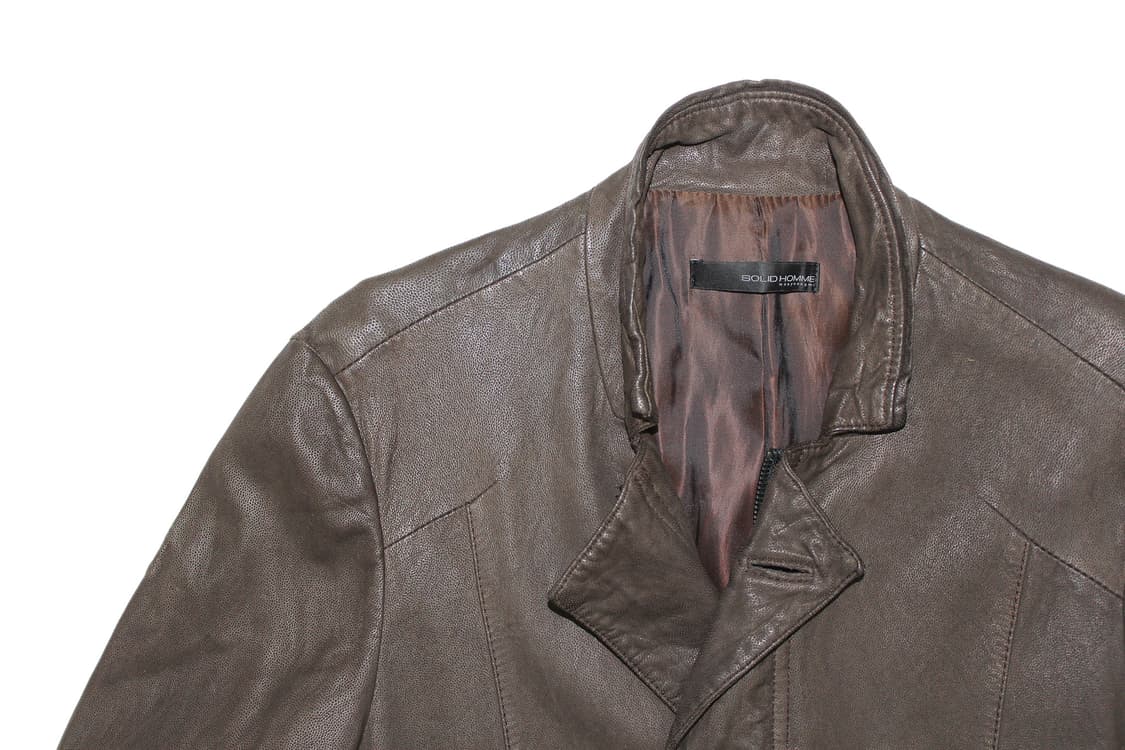 SOLID HOMME 솔리드옴므 2WAY 램스킨 레더 자켓 상품이미지2