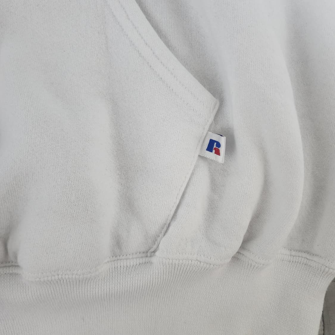 [XL] 90s 빈티지 러셀 애슬레틱 후드집업 화이트 상품이미지4