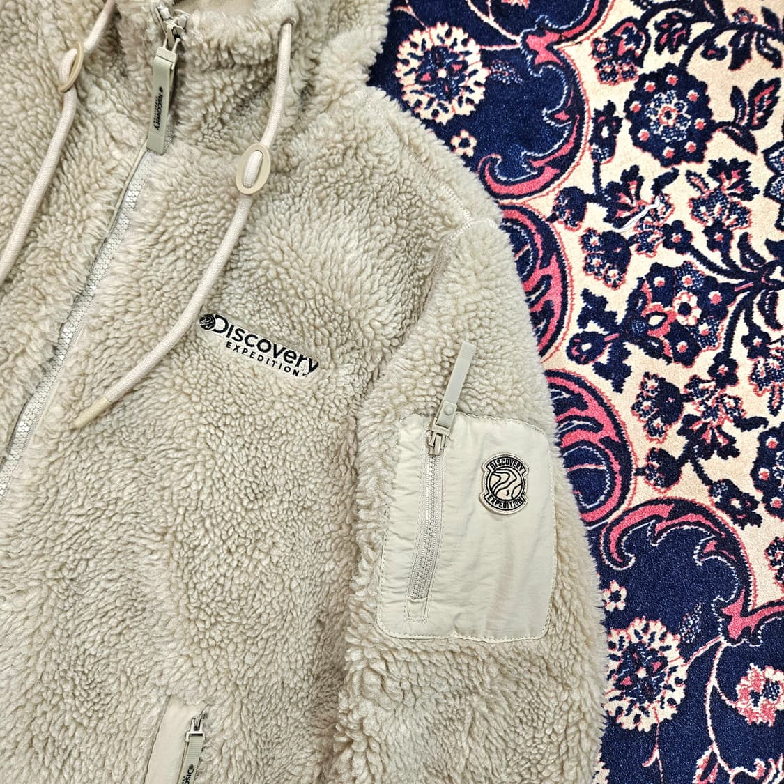 디스커버리 22FW 테크 플리스 후드 자켓 90size 상품이미지3