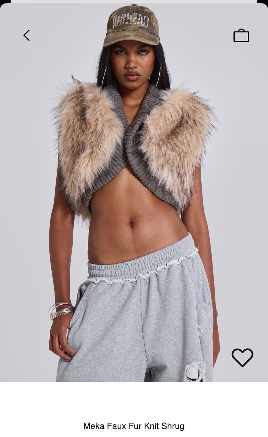 jaded london 제이디드런던 퍼 조끼 L 상품이미지1