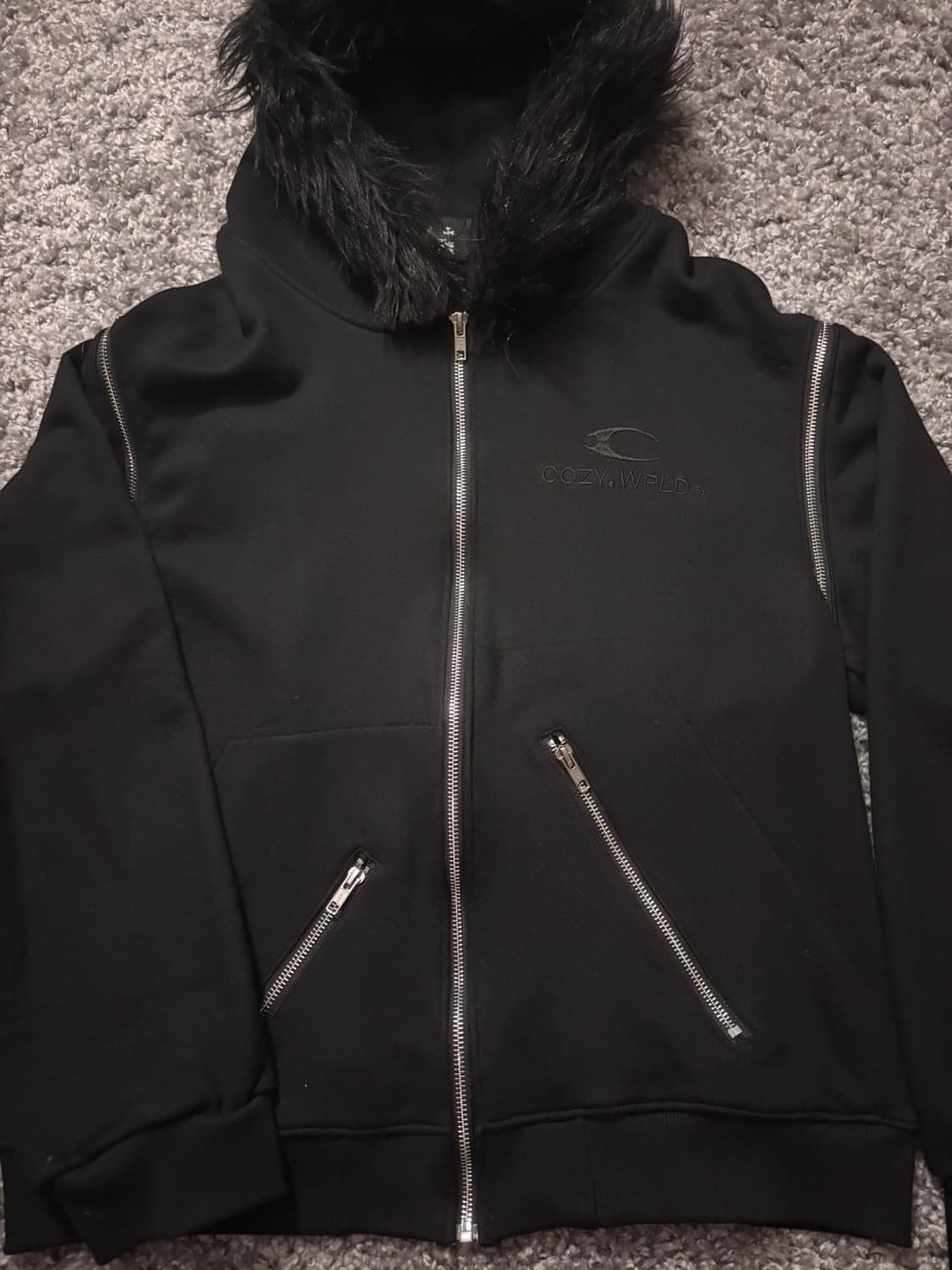 cozyworldwide fur hoodie M 상품이미지1