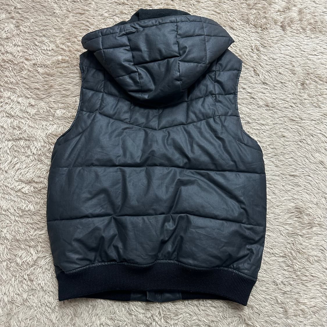 아르마니 익스체인지 코팅 후드 패딩조끼 상품이미지2