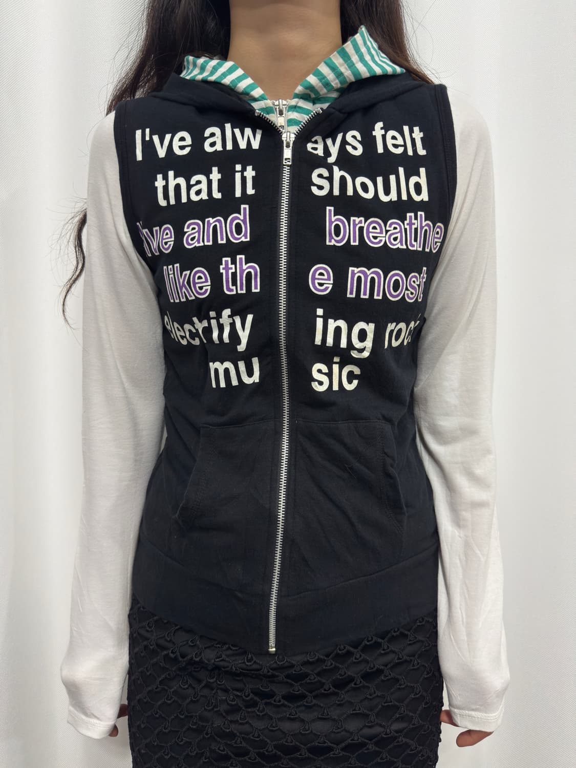layered hood vest zipup 상품이미지1