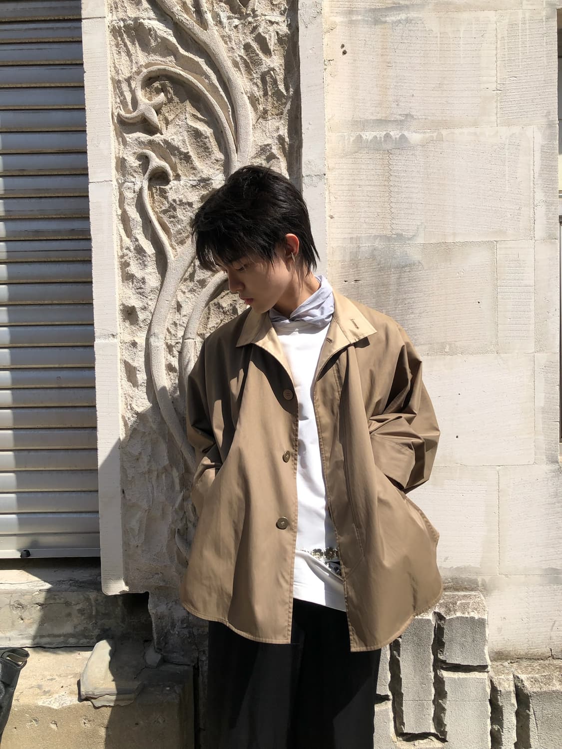 이세이미야케 아카이브 하이넥 패려슈트 자켓 상품이미지3