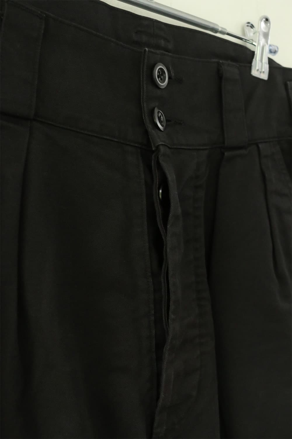 MHL 블랙 코튼 핀턱 트라우저 상품이미지6