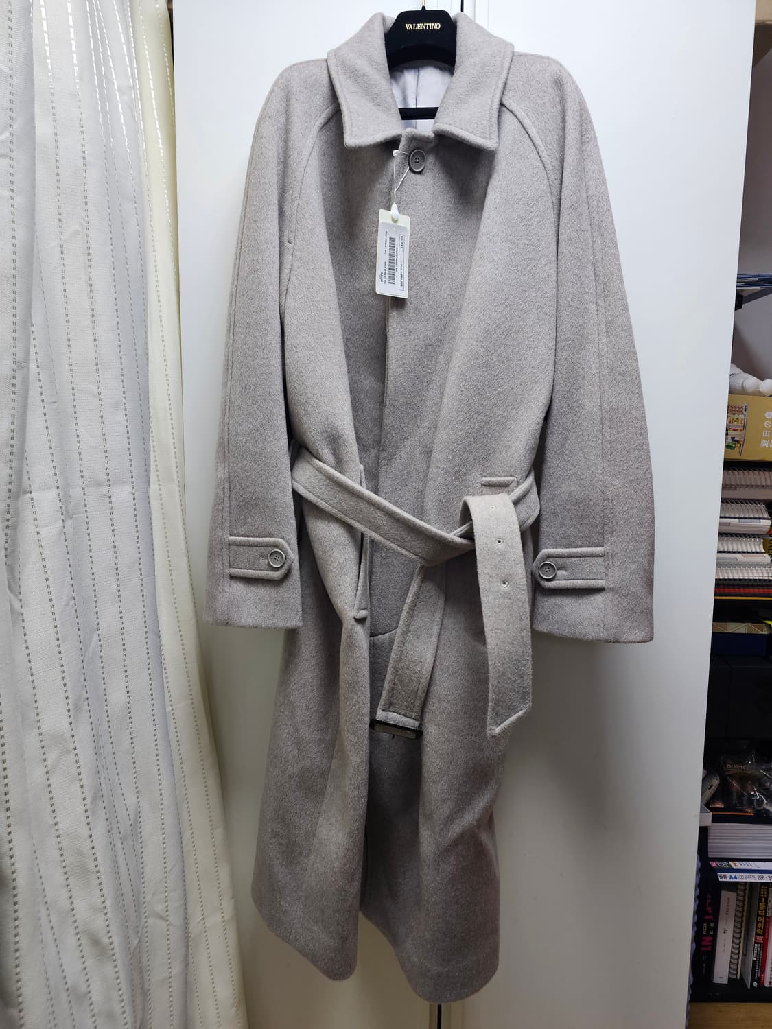 새상품 라움 캐시미어 남성 발마칸 롱코트 상품이미지1