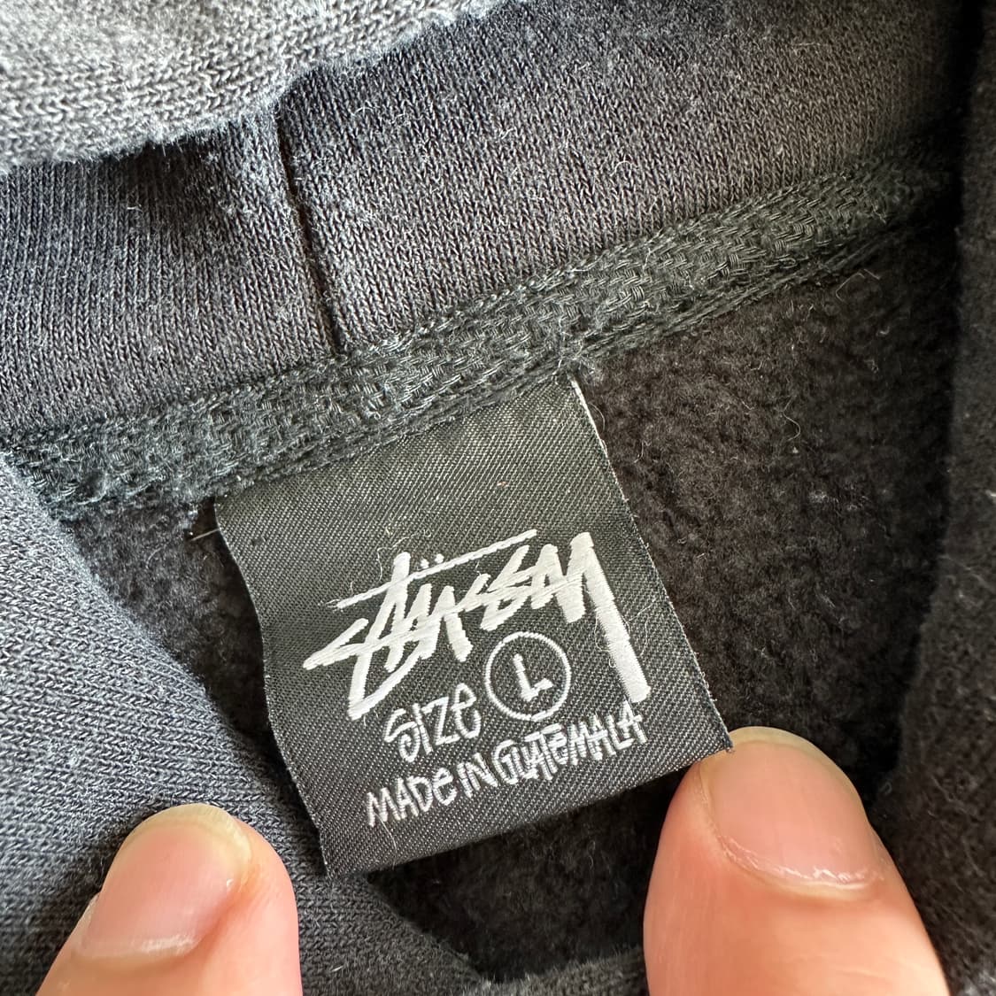 Stussy 스투시 블랙 피그다이 월드투어 후드티 상품이미지4