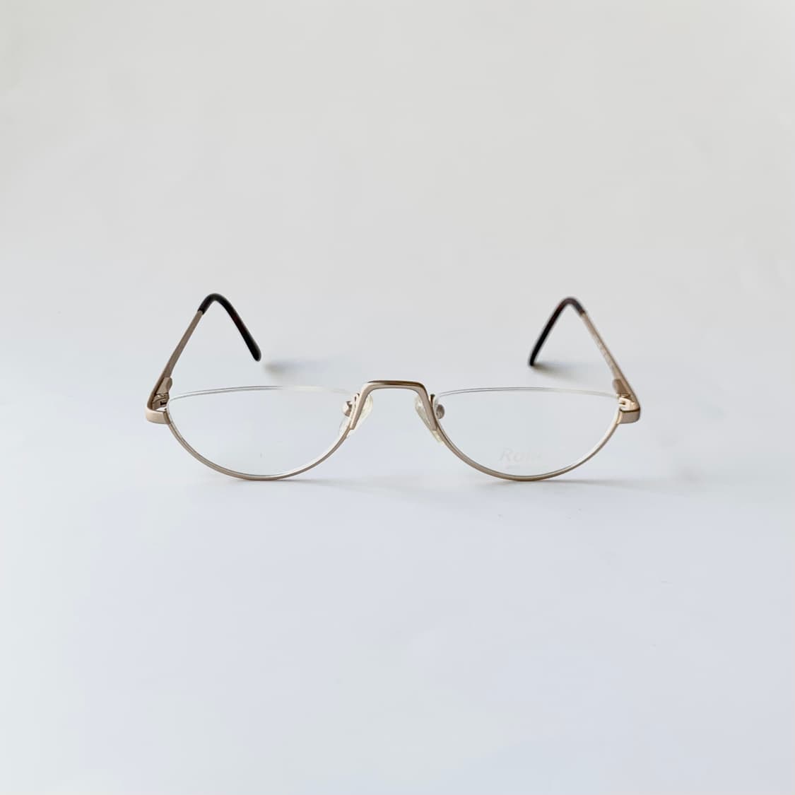 744 데드스탁 언더림 골드 무광 유니크 남녀공용 픽키안경 빈티지안경테 상품이미지1