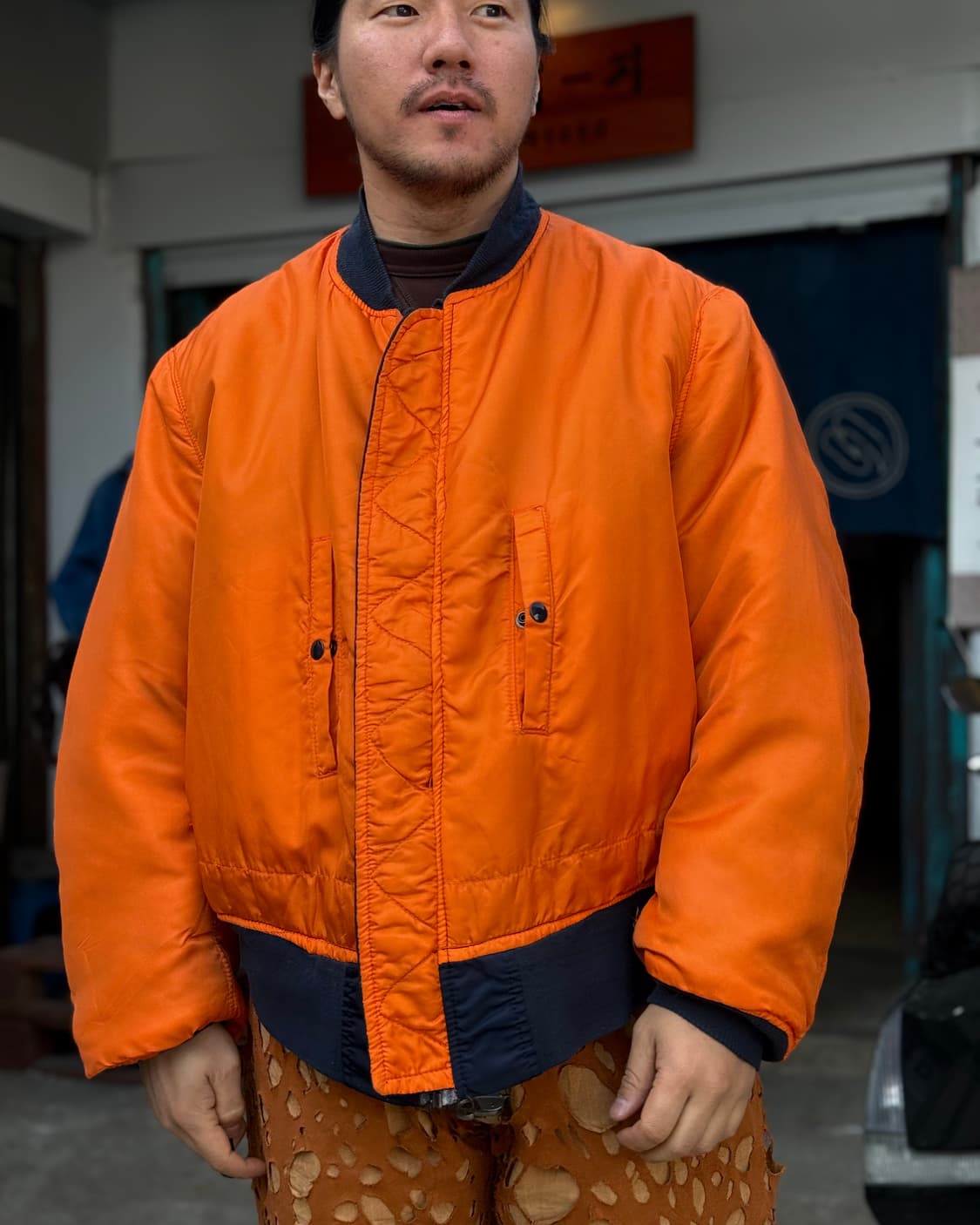 90‘s 알파인더스트리 MA-1 플라이트 자켓 XXL 상품이미지10