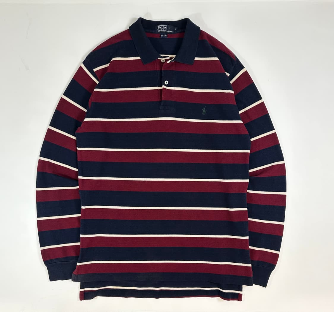 Polo 폴로 랄프로렌 스트라이프 카라티 롱슬리브  L (95-100) 상품이미지2