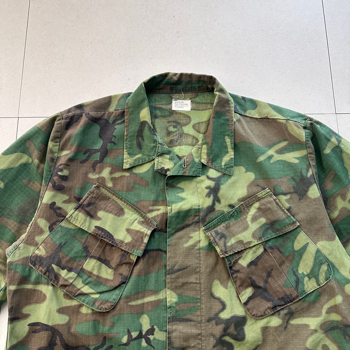 미군 69년 ERDL 우드랜드 정글자켓 M-L  상품이미지2