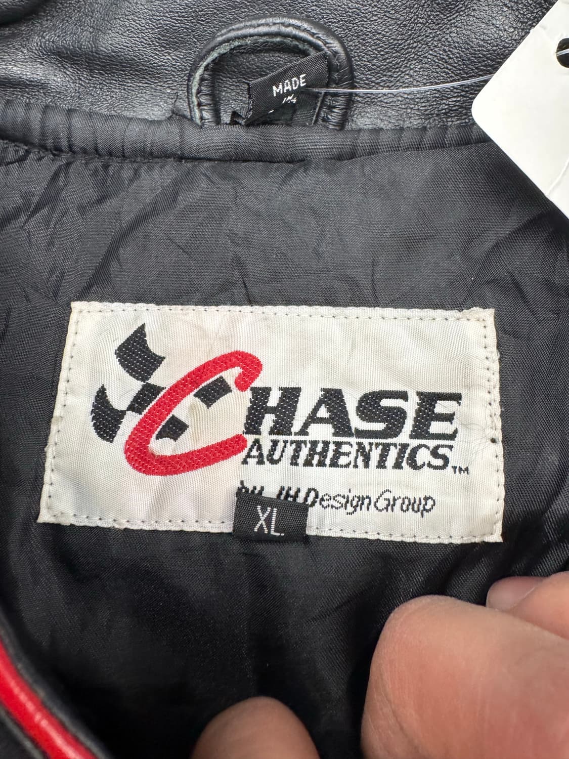 XL)제프 해밀턴 빈티지 버드와이저 레더 레이싱 자켓 상품이미지5