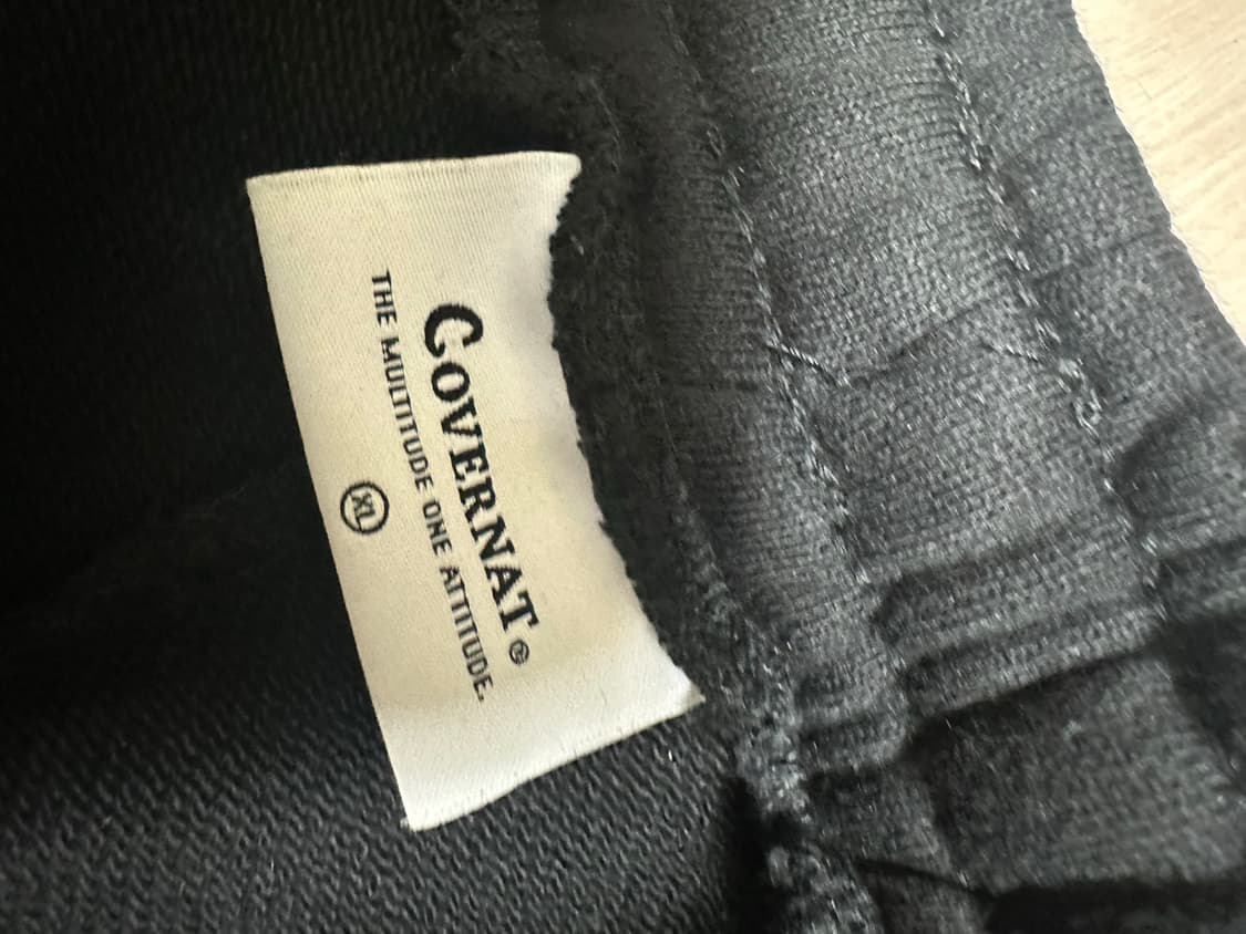 커버낫 어센틱 로고 스웻 조거팬츠 블랙 XL 상품이미지5